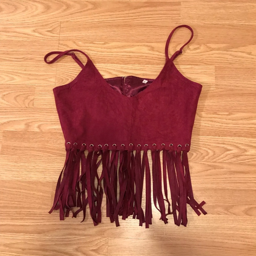 fringe crop top